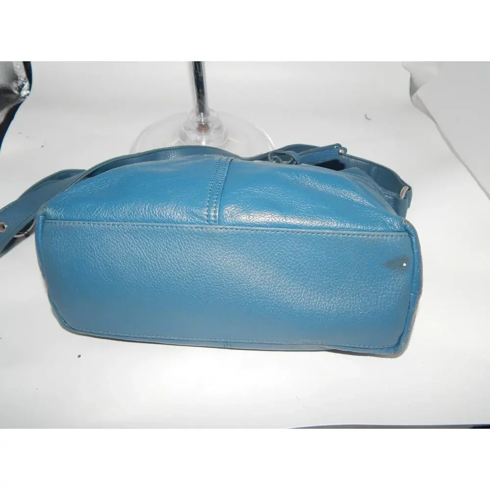 Stone Mountain Turquoise Leather Shoulder Handbag - Picture 4 of 8